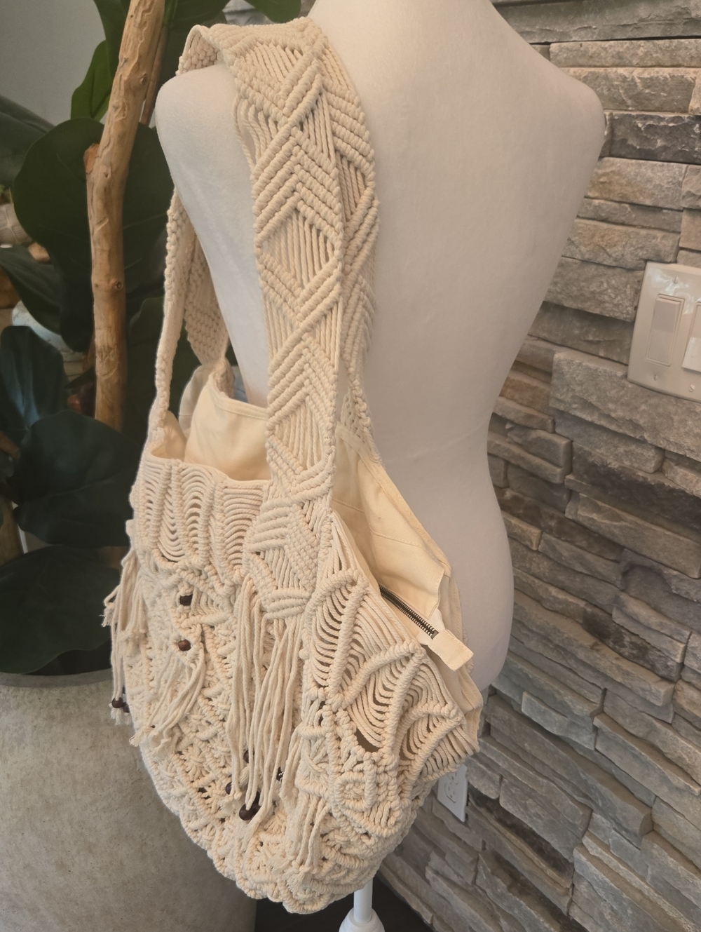 Spell Sister Honey Macrame Bag - Picture 4 of 9